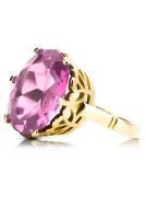 Винтидж Пръстен Аметист 14K жълто злато vrc130y